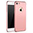 Funda Bumper Lujo Marco de Metal y Plastico M01 para Apple iPhone 8 Oro Rosa