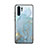 Funda Bumper Silicona Espejo Patron de Moda Carcasa K01 para Huawei P30 Pro New Edition Azul Cielo