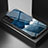 Funda Bumper Silicona Gel Espejo Estrellado Carcasa A01 para Samsung Galaxy S21 5G Azul