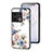 Funda Bumper Silicona Gel Espejo Flores Carcasa para OnePlus 10 Pro 5G Blanco