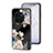 Funda Bumper Silicona Gel Espejo Flores Carcasa para Vivo X90 Pro+ Plus 5G Negro