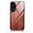 Funda Bumper Silicona Gel Espejo Patron de Moda Carcasa JM1 para Huawei P60 Art Marron