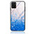 Funda Bumper Silicona Gel Espejo Patron de Moda Carcasa JM1 para Realme C33 (2023) Azul Cielo