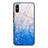 Funda Bumper Silicona Gel Espejo Patron de Moda Carcasa JM1 para Xiaomi Redmi 9A Azul