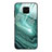 Funda Bumper Silicona Gel Espejo Patron de Moda Carcasa JM1 para Xiaomi Redmi Note 9 Pro Max Cian