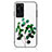 Funda Bumper Silicona Gel Espejo Patron de Moda Carcasa JM2 para Huawei P60 Verde