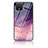 Funda Bumper Silicona Gel Espejo Patron de Moda Carcasa LS1 para Google Pixel 4 Morado