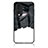 Funda Bumper Silicona Gel Espejo Patron de Moda Carcasa LS1 para Huawei Honor 70 5G Negro