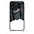 Funda Bumper Silicona Gel Espejo Patron de Moda Carcasa LS1 para Huawei Honor 80 SE 5G Negro