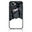 Funda Bumper Silicona Gel Espejo Patron de Moda Carcasa LS1 para OnePlus 10R 5G Negro