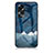 Funda Bumper Silicona Gel Espejo Patron de Moda Carcasa LS1 para Oppo A38 Azul