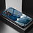 Funda Bumper Silicona Gel Espejo Patron de Moda Carcasa LS1 para Oppo A57e Azul