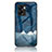 Funda Bumper Silicona Gel Espejo Patron de Moda Carcasa LS1 para Oppo A77 5G Azul