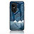 Funda Bumper Silicona Gel Espejo Patron de Moda Carcasa LS1 para Oppo Reno10 5G Azul