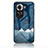 Funda Bumper Silicona Gel Espejo Patron de Moda Carcasa LS1 para Oppo Reno11 5G Azul