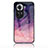 Funda Bumper Silicona Gel Espejo Patron de Moda Carcasa LS1 para Oppo Reno11 5G Morado