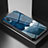 Funda Bumper Silicona Gel Espejo Patron de Moda Carcasa LS1 para Samsung Galaxy A02 Azul