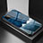 Funda Bumper Silicona Gel Espejo Patron de Moda Carcasa LS1 para Samsung Galaxy A22s 5G Azul