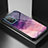 Funda Bumper Silicona Gel Espejo Patron de Moda Carcasa LS1 para Samsung Galaxy A52 5G Morado