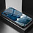 Funda Bumper Silicona Gel Espejo Patron de Moda Carcasa LS1 para Samsung Galaxy A70 Azul
