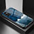 Funda Bumper Silicona Gel Espejo Patron de Moda Carcasa LS1 para Samsung Galaxy F23 5G Azul