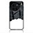 Funda Bumper Silicona Gel Espejo Patron de Moda Carcasa LS1 para Vivo X90 Pro 5G Negro