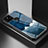 Funda Bumper Silicona Gel Espejo Patron de Moda Carcasa LS2 para Google Pixel 5 XL 5G Azul