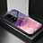 Funda Bumper Silicona Gel Espejo Patron de Moda Carcasa LS2 para Huawei P50 Morado