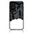 Funda Bumper Silicona Gel Espejo Patron de Moda Carcasa LS2 para OnePlus 11 5G Negro