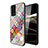 Funda Bumper Silicona Gel Espejo Patron de Moda Carcasa LS2 para Oppo A55 4G Multicolor