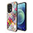 Funda Bumper Silicona Gel Espejo Patron de Moda Carcasa LS2 para Oppo Find X5 Pro 5G Multicolor