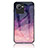 Funda Bumper Silicona Gel Espejo Patron de Moda Carcasa LS2 para Realme C30 Morado