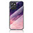 Funda Bumper Silicona Gel Espejo Patron de Moda Carcasa LS2 para Realme C35 Morado