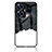 Funda Bumper Silicona Gel Espejo Patron de Moda Carcasa LS2 para Realme C55 Negro