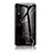 Funda Bumper Silicona Gel Espejo Patron de Moda Carcasa LS2 para Samsung Galaxy A70 Oro y Negro