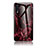 Funda Bumper Silicona Gel Espejo Patron de Moda Carcasa LS2 para Samsung Galaxy A70 Rojo