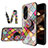 Funda Bumper Silicona Gel Espejo Patron de Moda Carcasa LS3 para Oppo Reno8 T 4G Multicolor