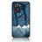 Funda Bumper Silicona Gel Espejo Patron de Moda Carcasa LS4 para Oppo A77 4G Azul