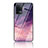 Funda Bumper Silicona Gel Espejo Patron de Moda Carcasa LS4 para Oppo Reno5 F Morado