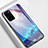 Funda Bumper Silicona Gel Espejo Patron de Moda Carcasa M01 para Samsung Galaxy S20 Plus Morado