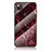 Funda Bumper Silicona Gel Espejo Patron de Moda Carcasa para Google Pixel 4a Rojo