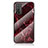 Funda Bumper Silicona Gel Espejo Patron de Moda Carcasa para Huawei Honor 10X Lite Rojo