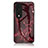 Funda Bumper Silicona Gel Espejo Patron de Moda Carcasa para Huawei Honor 80 5G Rojo