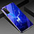 Funda Bumper Silicona Gel Espejo Patron de Moda Carcasa para Huawei Honor V30 5G Azul