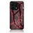 Funda Bumper Silicona Gel Espejo Patron de Moda Carcasa para Huawei Honor X6 5G Rojo