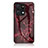 Funda Bumper Silicona Gel Espejo Patron de Moda Carcasa para Huawei Honor X7a Rojo