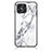 Funda Bumper Silicona Gel Espejo Patron de Moda Carcasa para Huawei Honor X8 4G Blanco