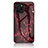 Funda Bumper Silicona Gel Espejo Patron de Moda Carcasa para Huawei Nova Y61 Rojo