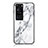 Funda Bumper Silicona Gel Espejo Patron de Moda Carcasa para Huawei P60 Pro Blanco