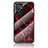 Funda Bumper Silicona Gel Espejo Patron de Moda Carcasa para OnePlus 9RT 5G Rojo